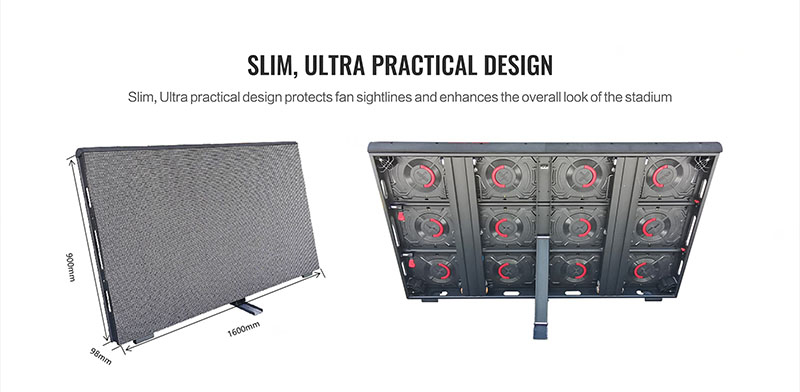 IP65 Rated P10 SMD Football Stadium LED Screen Display Perimeter LED Display