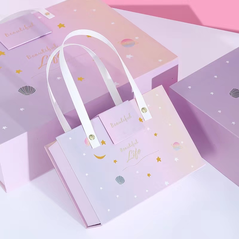 Reusable Cosmetic Packaging Box Hairband Silk Pillowcase Gift Box