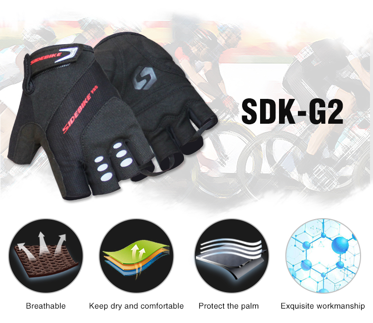 Custom Waterproof Bike Riding Gloves Anti Abrasive Not Easy To Be Scratched