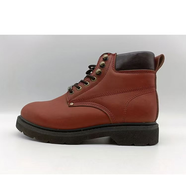 Casual Style Martin Boots Orange Motorcycle Riding Shoes Mens British Style