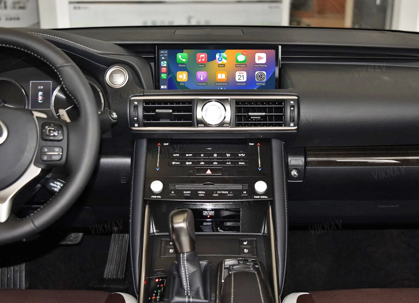 Viknav Linux System For Lexus IS 2017 -2019 Wireless Apple CarPlay Android Auto only support original car 10.25 inch Scr