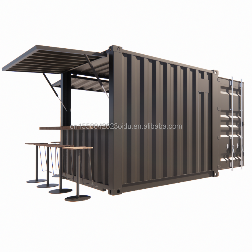 Moisture-Proof 10 Foot Mini Pop-Up Store Container for Coffee Shop/Bar/Fast Food Restaurant/Convenience Store/Kiosk/Booth
