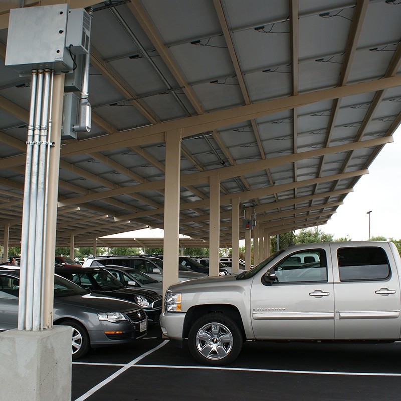 Pv Module Carport Solar Mounting System Ground Mounted for Car parking solar structure