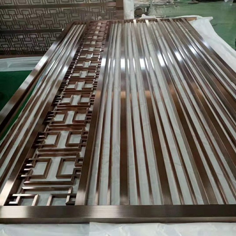 Laser cutting screen decoration room divider metal wall partition