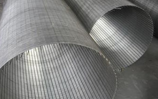 Corrosion Resistance Welded Wedge Wire Screen High Temperature Silver