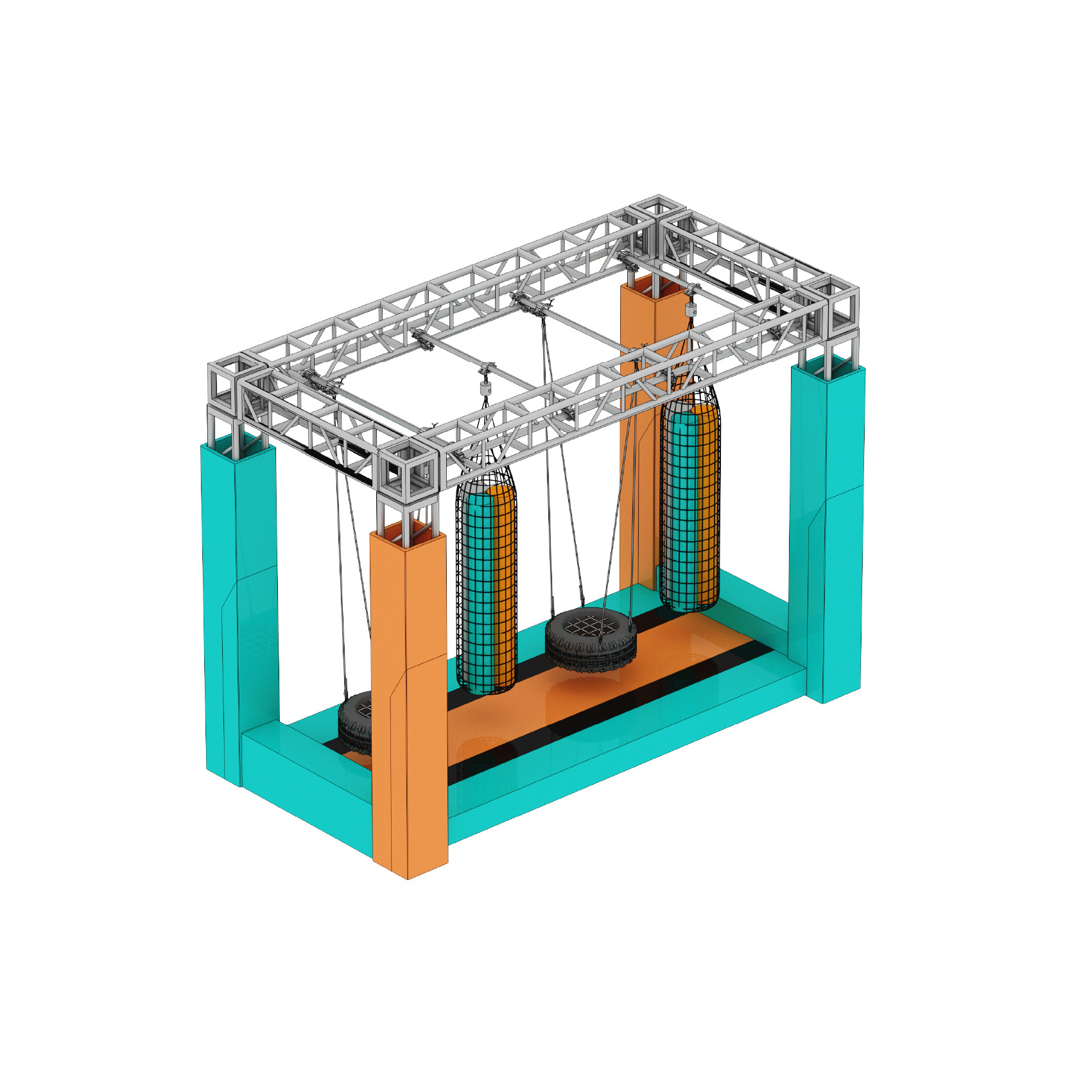 Custom Ninja Course Playground Equipment indoor playground obstacle course