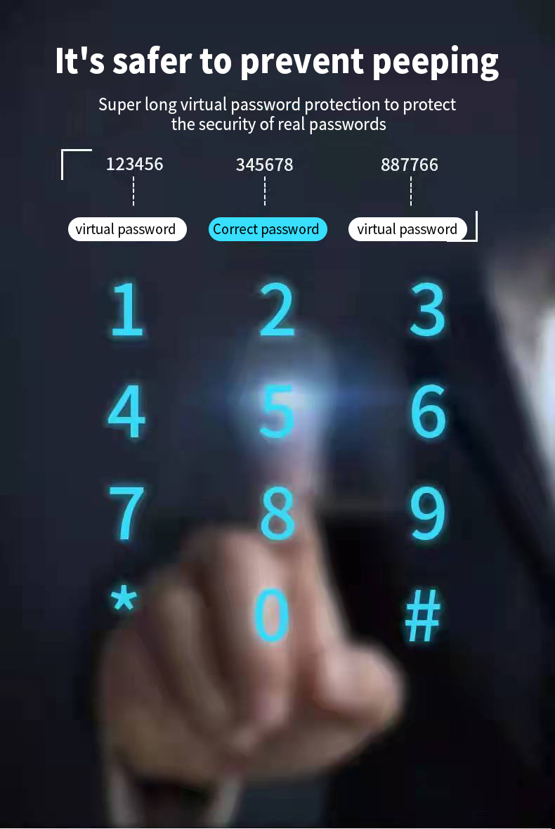 Face ID Intelligent Tuya Door Lock Intercom IC Card App Controlled Smart Door Lock