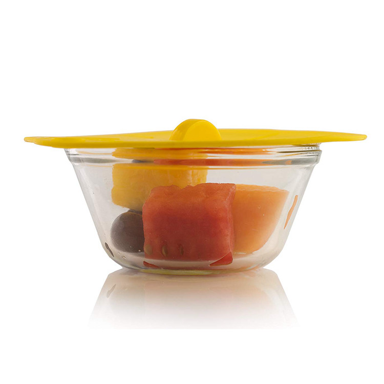 Airtight Seal Silicone Suction Lids , Silicone Lid Covers Fit Any Round Container