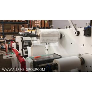 Adhesive Paper Label Die Cutting Machine One / Two Head Flat To Flat High Speed