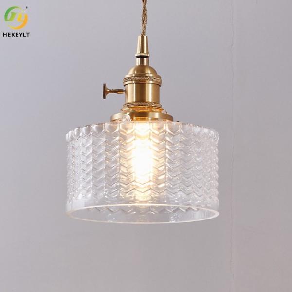 265V Japanese Vintage Hotel Modern Pendant Light Chandelier Glass / Green Glass