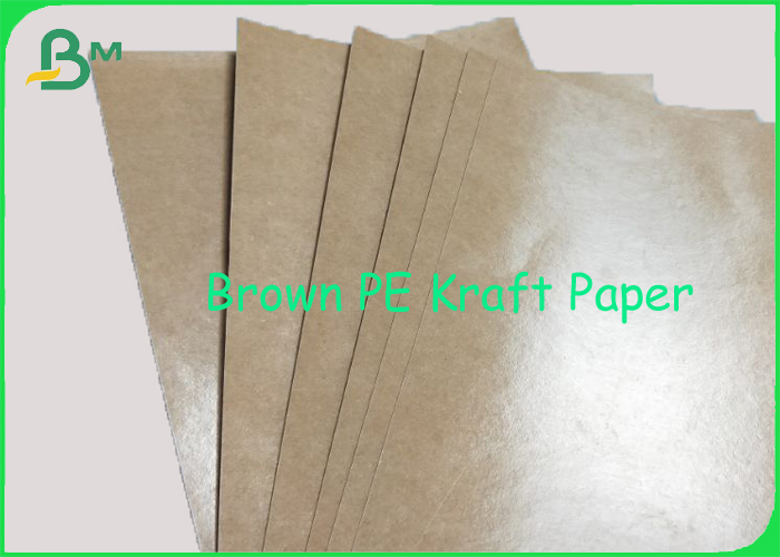 Virgin Pulp Brown PE Coated Craft Paper Board FDA Fast Food Wrapping