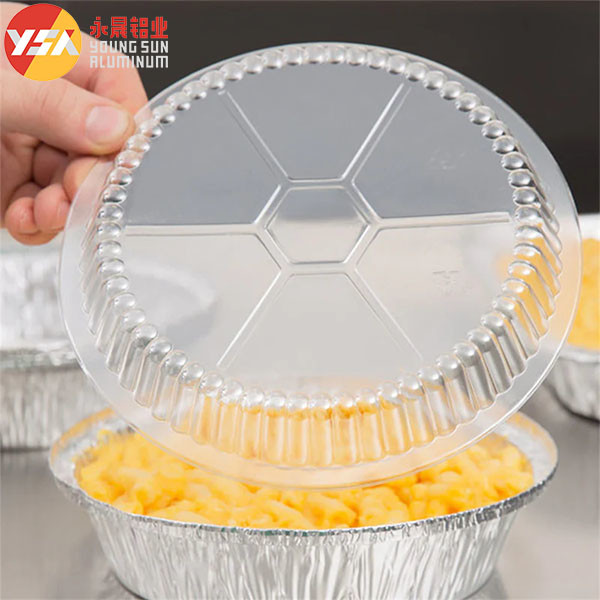 7 Inch Foil Pans With Lids Round Foil Trays Pizza Pie Pan With Clear Lid