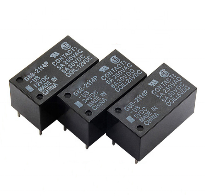 Hot selling relays G6B-2114P-US-5VDC G6B-2114P-US-12VDC G6B-2114P-US-24VDC 4pin DIP original
