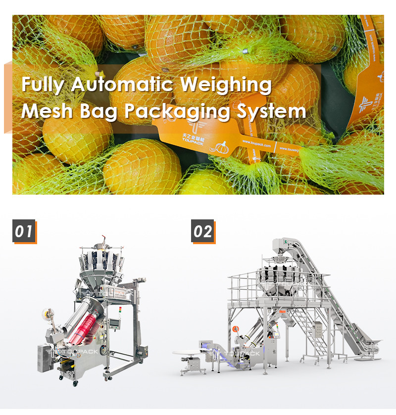 Automatic Potato Mesh Bag Clipping Packing Machine Net Bag Packing Machine For Fruits Vegetable