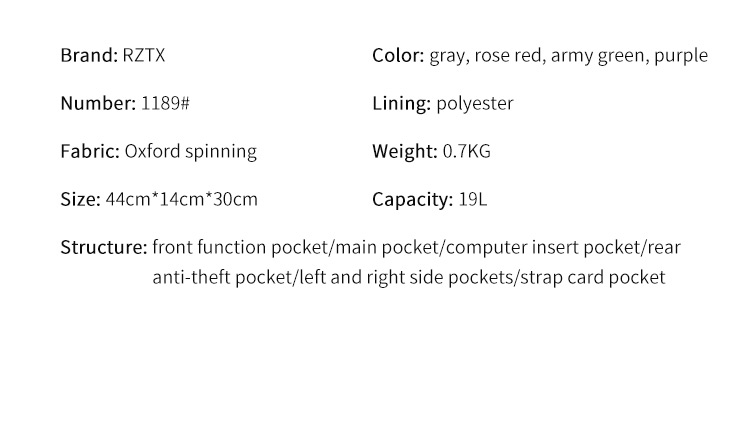 19 Litre Slim Laptop Multi Functional Backpack 15.6 Inch OEM ODM