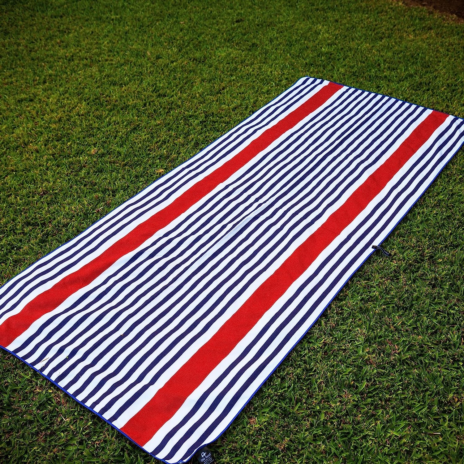 Rectangular Color Stripe Printed Beach Towel Microfiber Quick Drying Beach Towel