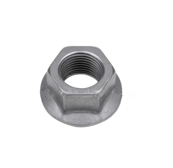 Carbon Steel Hexagon Flange Nuts Hexagon Locking Nuts With Flange Flower Teeth