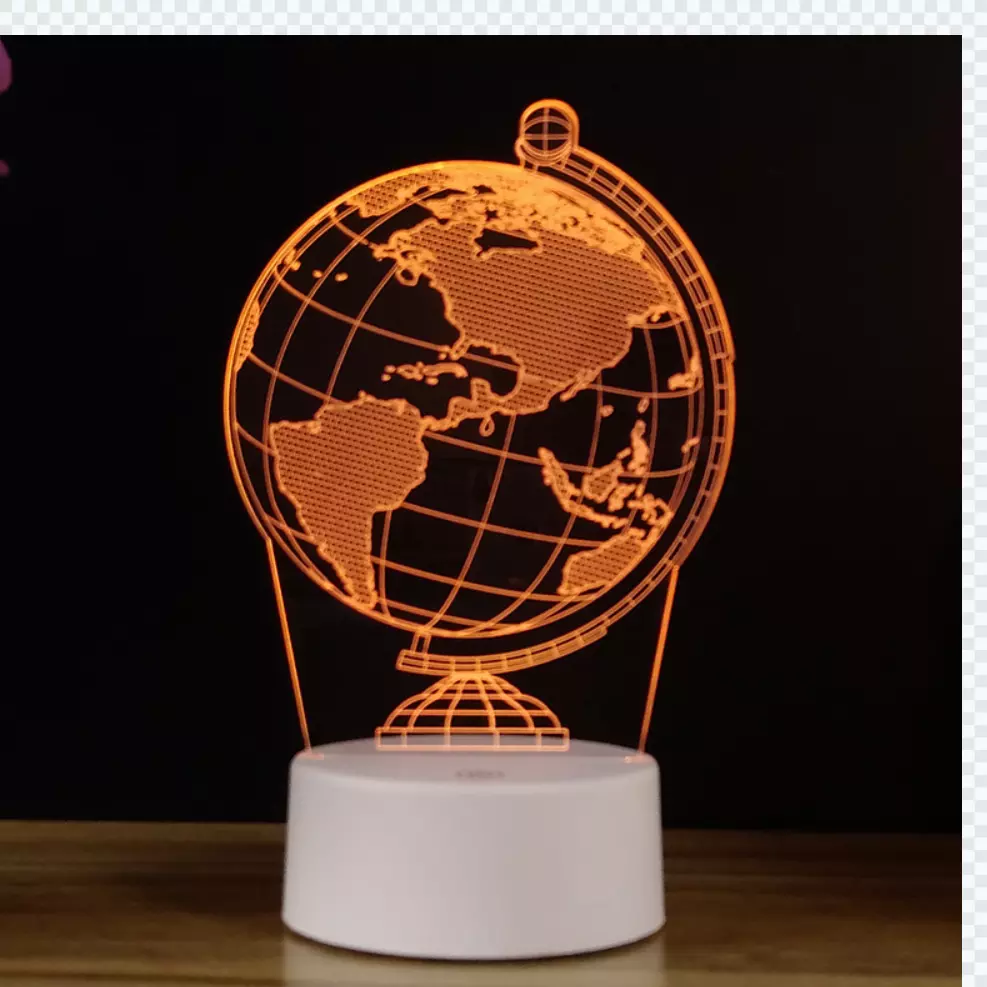 Changeable USB 188mm 3D Led Illusion Lamp 3d Illusion Decorative Lights