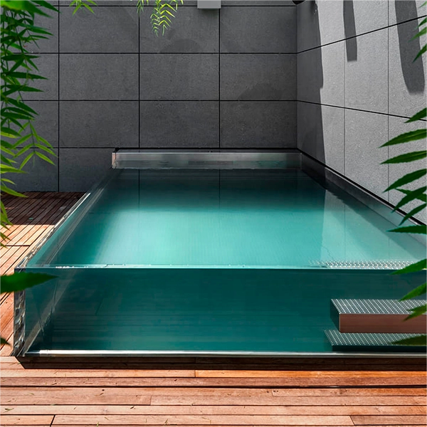 AUPOOL PMMA Lucite Glass Sheet for Acrylic Swimming Pool Transparent Plexi Glass Panel