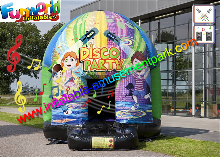 Commercial Grade Huge Inflatable Disco For Party , Beautiful Printing