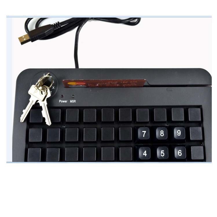 50 Membrane POS Programmable Keyboard ISO7812 With Tripe Tracks MSR