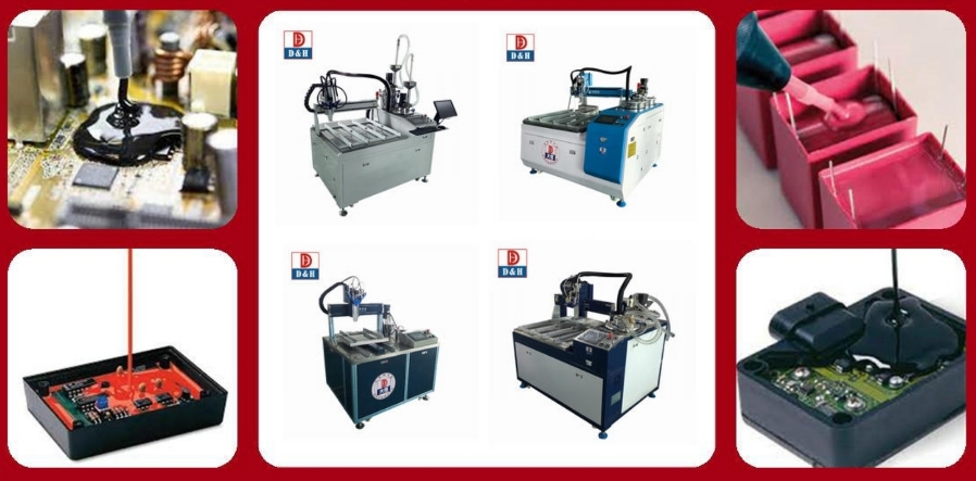 Motor And Stator Epoxy Resin Encapsulation Potting Machine With Two Component Adhesive
