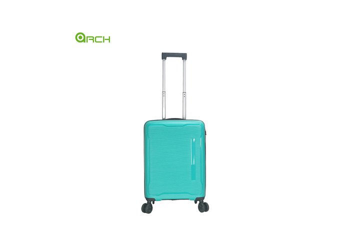 Manufacturer PP Trolley Travel Luggage with double spinner wheels and retractable carry handles