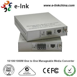 E-link 10 / 100M One to One Manageable Fast Ethernet Media Converter with
