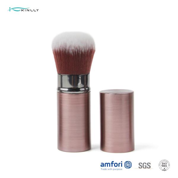 Retractable Kabuki Makeup Brush, Travel Face Blush Brush, Portable Powder