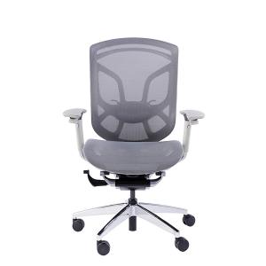 Five Start Base Grey Plastic Chair Tilting Tension Adjustable Mesh Office Chairs