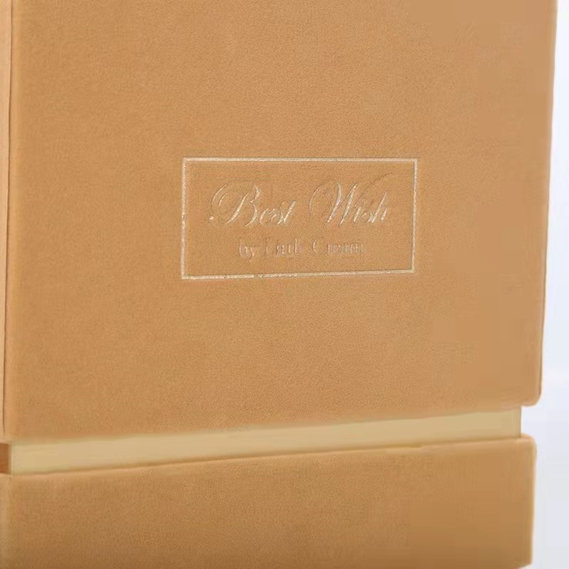 Square Velvet Jewelry Gift Box Xmas Packaging For Candles Cosmetic Perfume