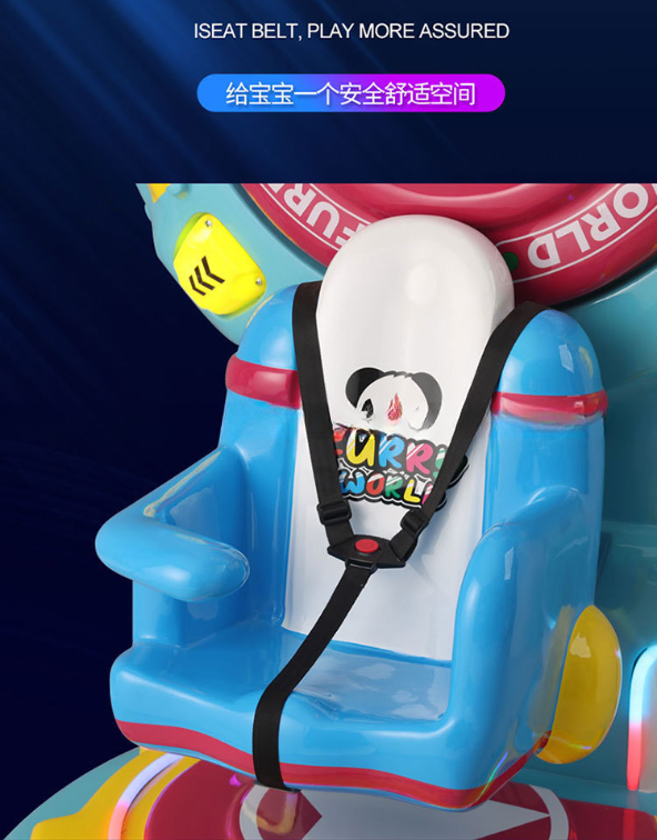 Dreamland children electric coin operated rocking car fiberglass kids paradise park happy Ferris wheel kiddie rides game machine