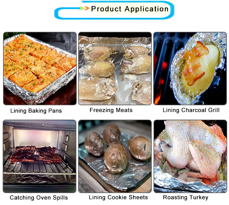 Nontoxic Aluminum Roll Foil For Food Packing For BBQ And Baking