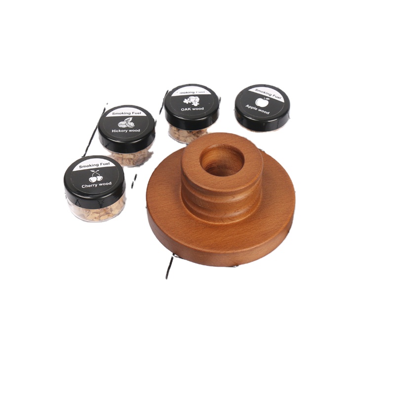 Amazon Top Best Seller Wooden Smoker Chips Cocktails Wine Whiskey Cocktail Smoker Set With Torch