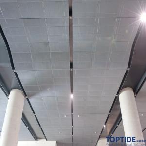  Artistic Textured Snap Grid Ceiling Boards Accessories Stainless Steel Curved Ceiling Covering Materials Manufactures