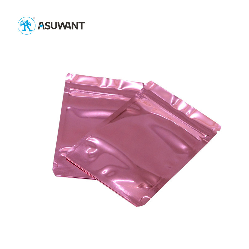 Multi Colored Aluminum Foil Bag Plastic Zipper Smell Proof Mylar Bags