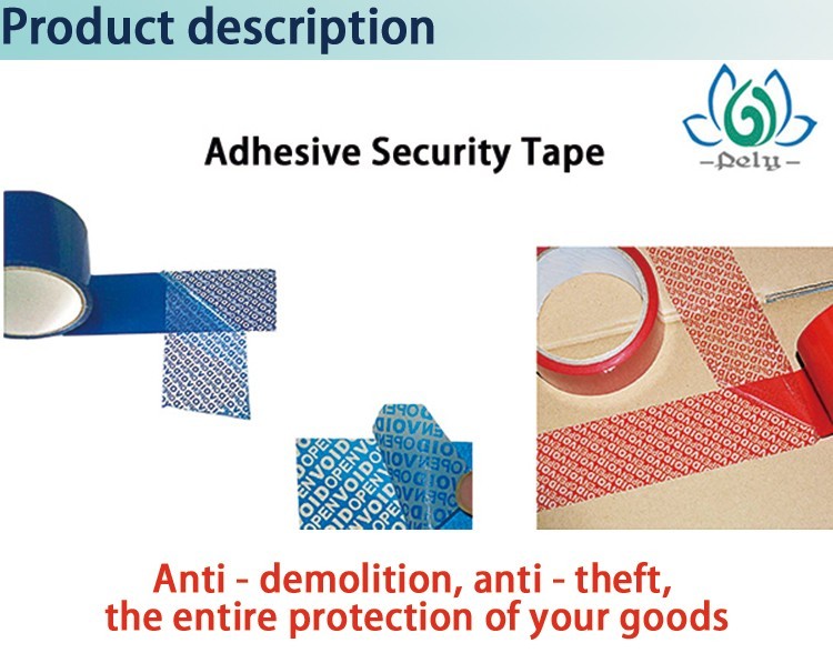 3D Printing Tamper Evident Security Packaging Tape , Custom Warranty Void Stickers