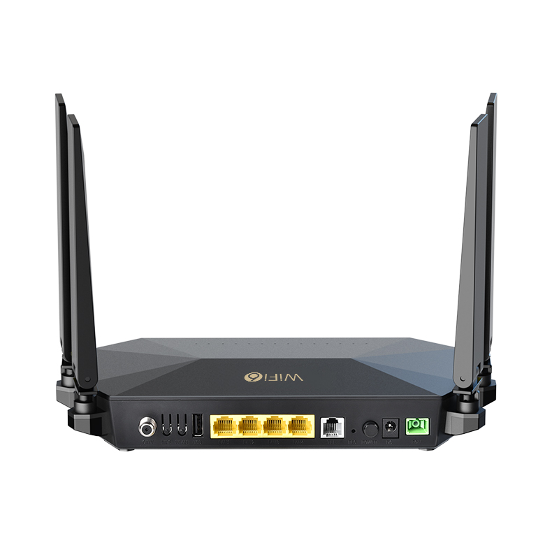 AS-ONU48 4GE+1VOIP+CATV+AX1800 WIFI6 XPON ONU
