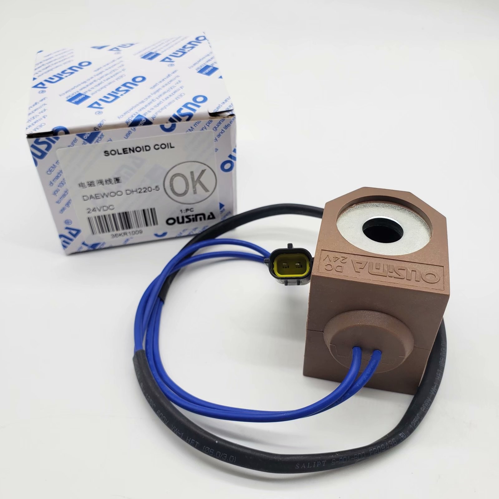 2519-9008 519-00001 24v Solenoid Coil For Excavator Doosan DH220-5