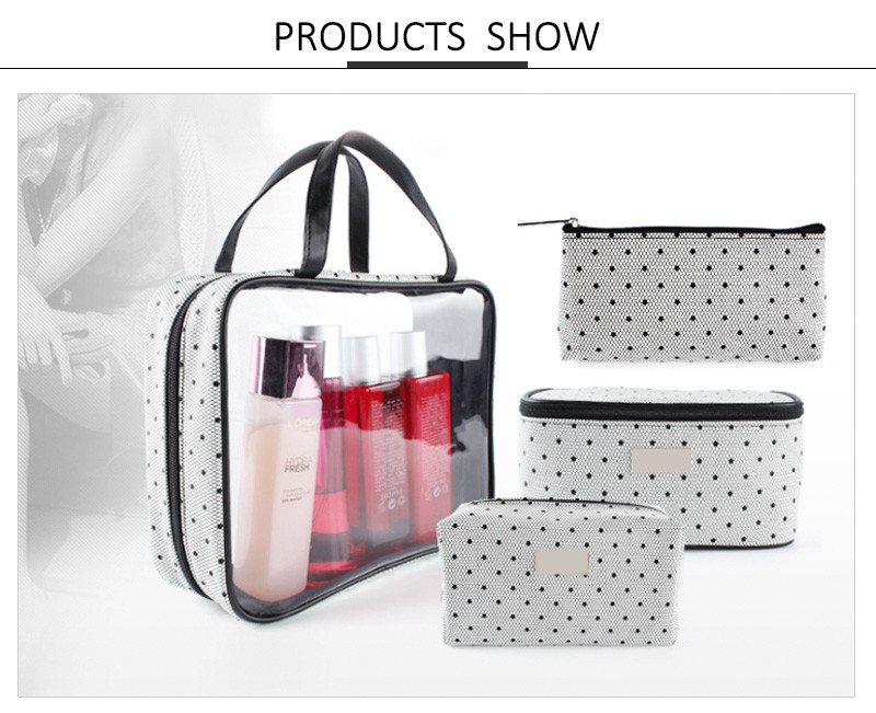 Waterproof Clear Cosmetic Bag Sets