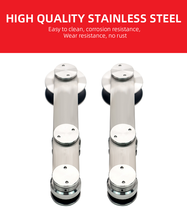 60kg Load Bearing Glass Sliding Shower Door Fitting for 8-10mm Glass PSS/SSS Hardware