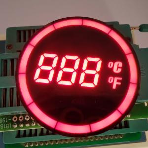 Round Common Anode 7-Segment LED Temperature Display Controller