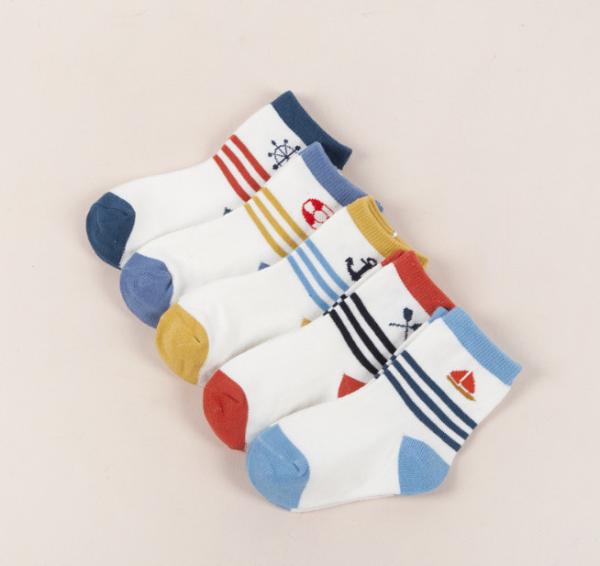 Beautiful Cute Kids Colorful Socks Cartoon Logo Cotton Kids Children Tube Boy