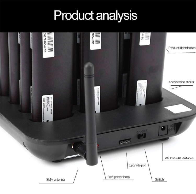 Long range 18 Wireless coaster pagers queuing calling system with 433.92MHZ