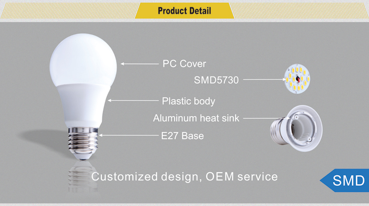 Quality cheap led bulb lighting 7W indoor led bulbs wholesale
