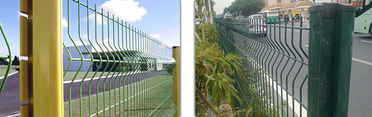 3d Bending Curved Triangle Galvanized Wire Decorative Garden Fencing