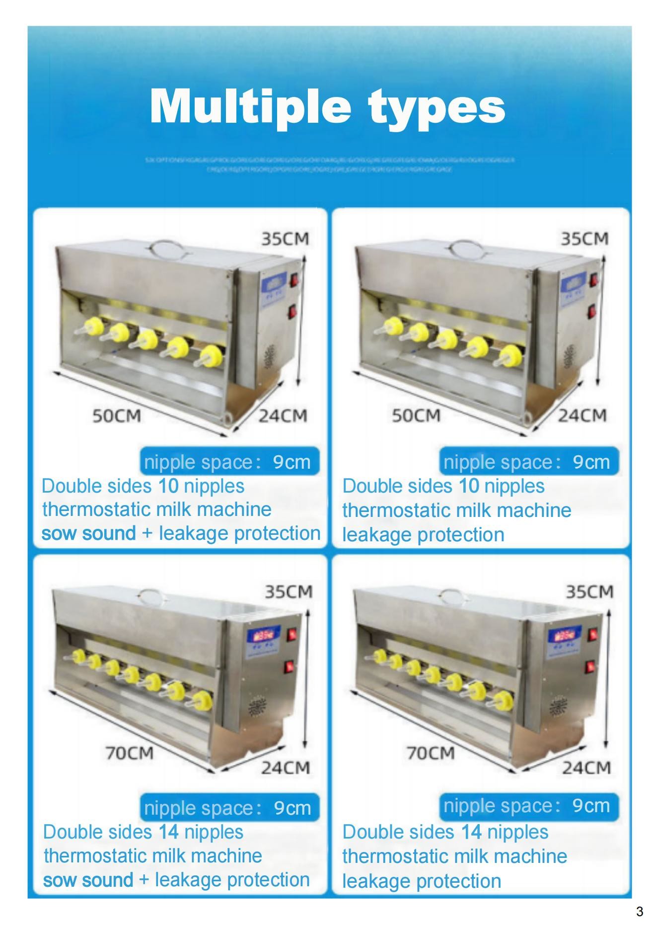 Stainless Steel Piglets Livestock Feeding Equipment Automatic Heating Milk Feeder SUS