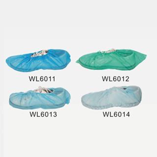 Non Woven Dressing Blue, Green CPE Shoe Cover For Hospital, Construction WL6011