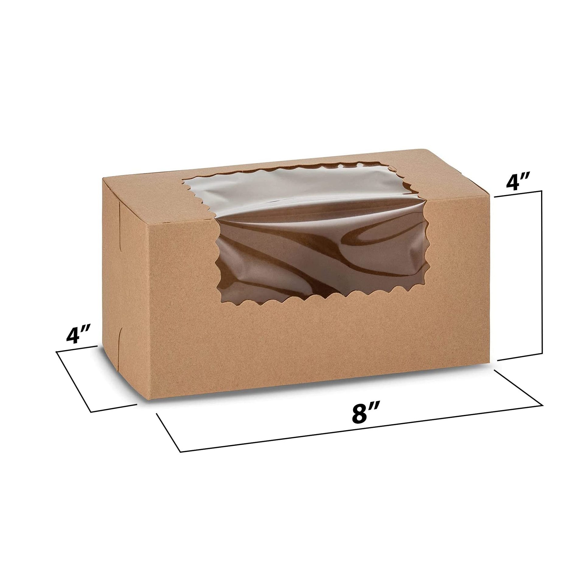 Hand Length Handle Bump Process Cake Box for Western Snacks and Bakery Packaging