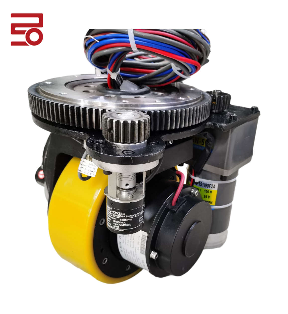 Brushless Rueda Grua Warehouse AGV Drive Wheel Assemblies Delivery Robot Swivel Casters